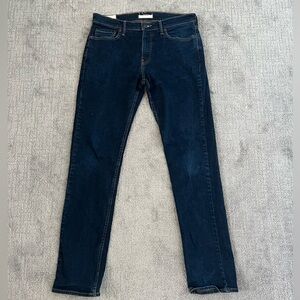 Abercrombie & Fitch Slim Straight Dark Wash Stretch Jeans